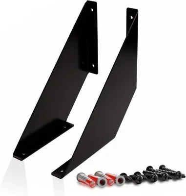 Produktbild von Famanu Plankträger Schwarz - 20 cm, inkl. Montagematerial
