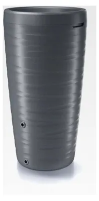 Produktbild von Regenwassertonne Regentonne Regenbehälter Regentank Regenfass Amphore 240L Welle-Disign 3D mit Wasserhahn (Grau)