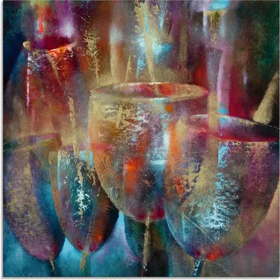 Produktbild von ARTland Glasbild Reflektion Größe: 30x30 cm