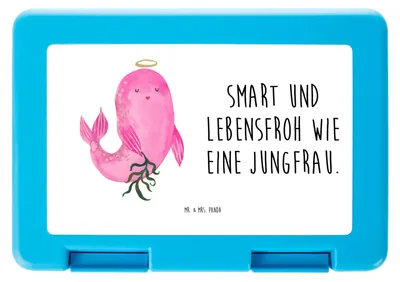 Produktbild von Mr. & Mrs. Panda Snackbox Sternzeichen Jungfrau - Weiß - Geschenk, Bentobox, Meerjungfrau, Vorratsbehälter, Essensbox, Brotzeitbox, Jungfer, Geburtstag September