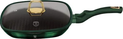 Immagine prodotto di Padella con superficie in titanio e coperchio 28cm EMERALD COLLECTION 20126