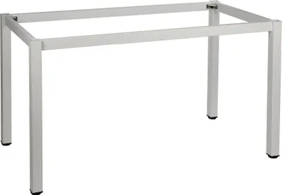 Image de Structure métallique avec pied carré, NY-A057/K, section du pied 5x5 cm, dimensions 116x56x72,5 cm, blanc