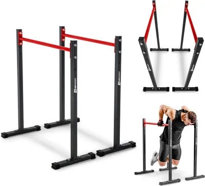 Produktbild von Hop-Sport Dipstation Dip Ständer HS-1001K Dipper Station Klimmzug Barren Rack