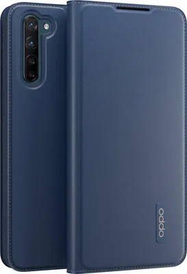 Obrázek produktu pro Oppo, pouzdro pro Oppo Find X2 Lite Folio Flip Cover s držákem na karty, modré