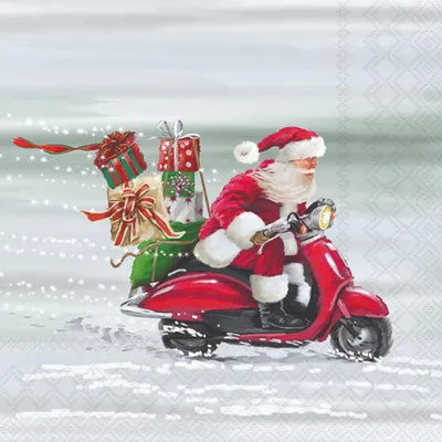 Produktbild von Servietten 33x33 cm - Lightning fast santa