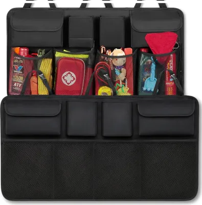 Immagine prodotto di EDIBAZZAR | Organizzatore per poggiatesta impermeabile con tasche