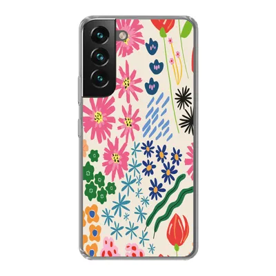 Produktbild von MuchoWow® Handyhülle Schutzhülle Hülle für Samsung Galaxy S22 Plus Blume - Blätter - Feldblumen Silikon Softcase Handy Hülle - Schutzabdeckung
