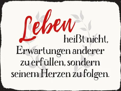 Produktbild von vianmo Holzschild 30x40 cm Leben Erwartungen Herz