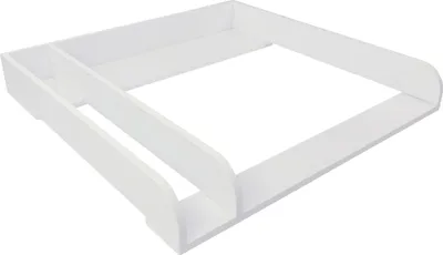Produktbild von Puckdaddy Wickelaufsatz Peer 80x11x78 cm Holz in Weiß mit Trennfach passend für IKEA Malm Kommoden