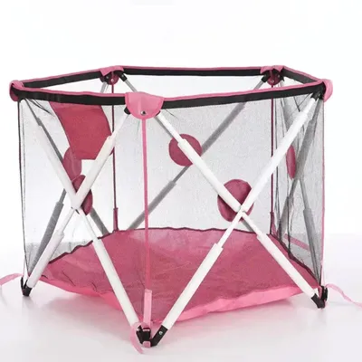 Productafbeelding van Extralink Babybox 120 × 68 cm, opvouwbare speelbox, ballenbad, grote speelruimte voor kinderen