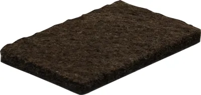 Zdjęcie produktu dla WAGNER Podkładka filcowa 12 sztuk - 22 x 36 x 3 mm, samoprzylepna, brązowa, do ślizgaczy filcowych, podkładek ochronnych lub do rękodzieła - 15173799