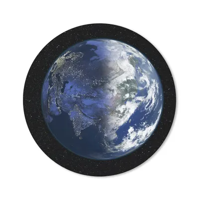 Produktbild von MuchoWow® Mauspad Mousepad Asien bei Tag und Nacht 40x40 cm - Mousepads - Maus Mat - Pad - Mausunterlage - Schreibtisch Accessoires