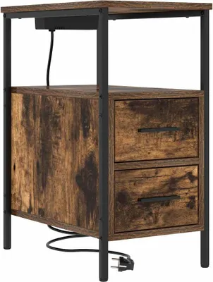 Produktbild von vidaXL Nachttisch Geräucherte Eiche 30 x 48 x 61 cm Holzwerkstoff