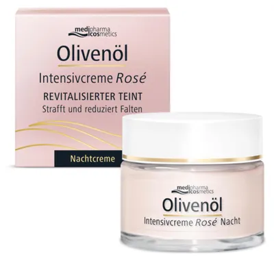 Produktbild von Nachtcreme 50ml Olivenöl Rosé Falten straffend Hautregeneration Pflege