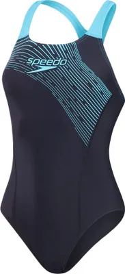 Produktbild von Speedo Medley Logo Badeanzug Damen, Farbe:Blau, Größe:46