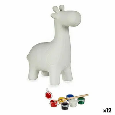 Obrázek produktu pro Prasátko k vybarvení keramické žirafy 6,8 x 16,2 x 13,2 cm (12 kusů)