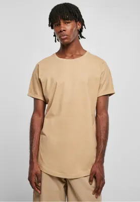 Obrázek produktu pro Pánské tričko Urban Classics Long Shaped Turnup Tee unionbeige - L