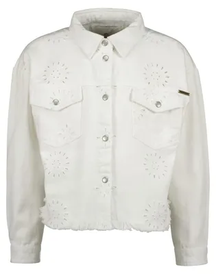 Produktbild von Vingino TANJA BRODERIE Jeansjacke in der Farbe Weiß, Größe 116