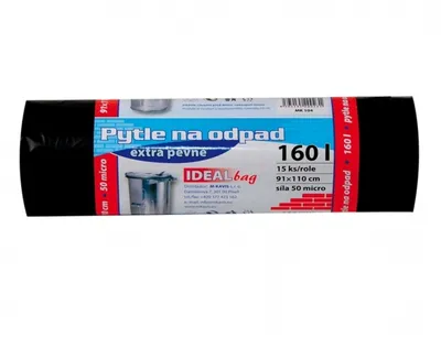 Immagine prodotto di Nohel Sacco per rifiuti da giardino EXTRA FULL nero 91x110cm 160l 50 mic 15pz