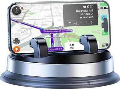 Obrázek produktu pro Univerzální držák na auto do telefonu, otočný o 360 stupňů, s vestavěným reproduktorem – vhodný pro smartphony