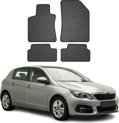Immagine prodotto di 2013-2021 Peugeot 308 tappetini in gomma nera 4 pz
