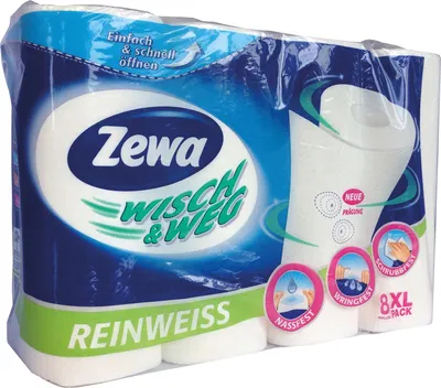 A package of Zewa kitchen paper rolls.