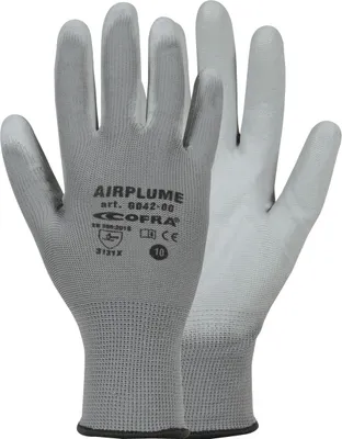 Obrázek produktu pro Rukavice Cofra AIRPLUME - šedé, Barva: Šedá, Velikost rukavic: 10
