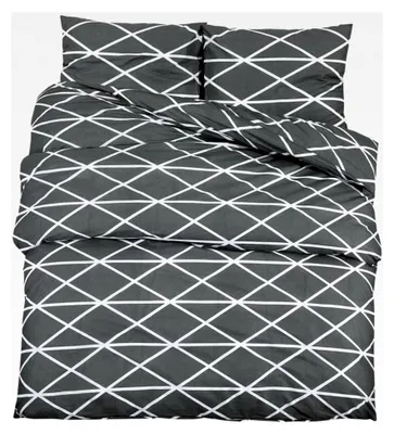 Produktbild von Bettwäsche Set Bettgarnitur Bettbezug Kissenbezug Deckenbezug n Pflegeleicht Knitterfrei Grau 155x220 cm Baumwolle
