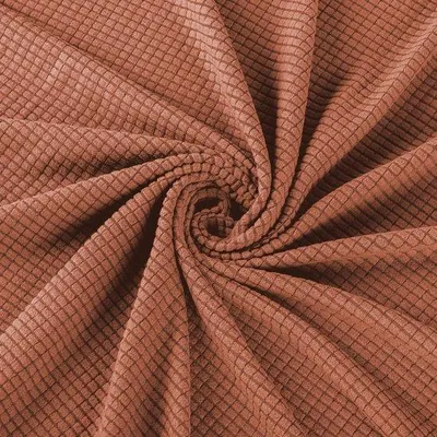 Produktbild von Famanu Jacquard-Stuhlbezug elastisch - korallenrot