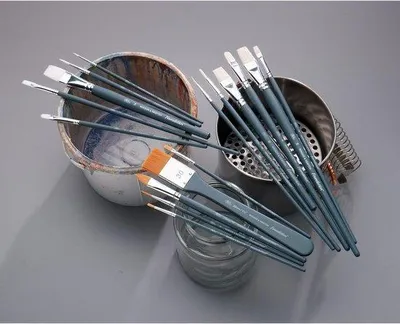 Produktbild von Aquarellpinsel-Set 6-teilig lang