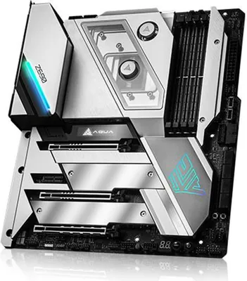 Image de ASRock Z690 AQUA - Carte mère - E-ATX - LGA1700 socket - chipset Z690 - USB 3.2 Gen 1, USB 3.2 Gen 2, USB-C Gen 2x2, USB4 - Bluetooth, 10 Gigabit LAN, 2.5 Gigabit LAN, Wi-Fi - Graphique embarqué (CPU requis)