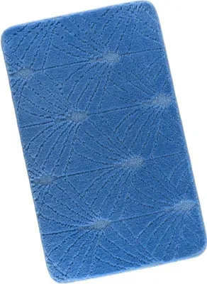 Image de Tapis de salle de bain 60x100cm Chrpa bleu