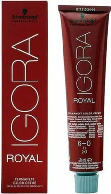 Produktbild von Schwarzkopf Igora Royal, Braun, 6-0, Frauen, 60 ml, Tube, Aqua, Water, Eau, Cetearyl Alcohol, Glyceryl Stearate, Ammoium Hydroxide, Ceteareth 20,...
