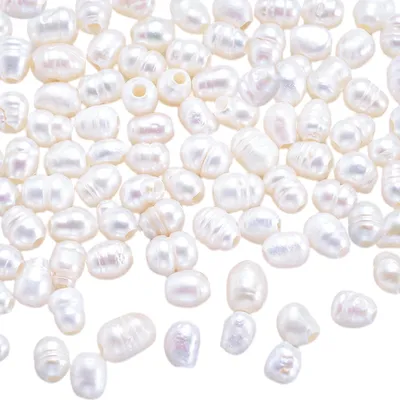 50 Süßwasserperlen 4-5 mm, lose Perlen für Schmuck