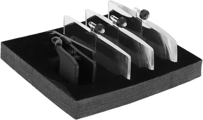 Productafbeelding van Clip-on vergrootglas, 3-voudige vergroting (1,5x, 2,5x, 3,5x), lens van 75x28 mm, geschikt voor lezen en handwerk