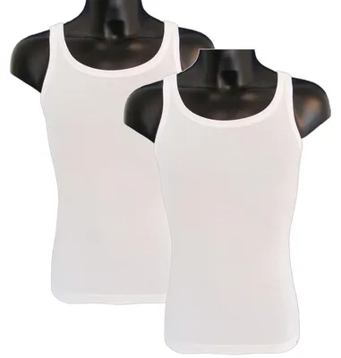 Produktbild von HERMKO 63000 2er Pack Herren Funktionsunterhemd, Tank Top (Weitere Farben), Größe:D 9 = EU 3XL, Farbe:weiß