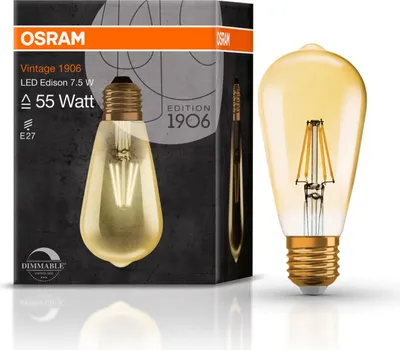 Obrázek produktu pro Osram RF CL ST64, 7 W, 54 W, E27, 710 lm, 15000 h, Teplá bílá