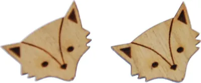 Produktbild von Fuchskopf Ohrstecker Miniblings Ohrringe Tier Wildtier Fuchs Jagen Rotfuchs