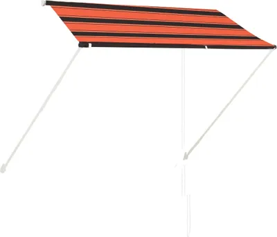 Obrázok produktu pre Zaťahovacia markíza 250x150 cm oranžová a hnedá