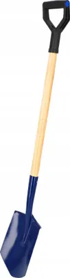 Image de Bêche/pelle de jardin - Avec manche - Poignée ergonomique - Tranchant affûté - Largeur de lame 18,5 cm