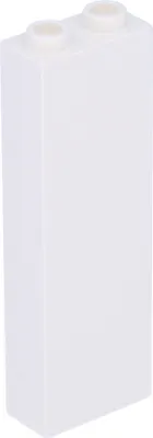 Zdjęcie produktu dla 2454 White Brick 1 x 2 x 5 - Blocked Open Studs / Hollow Studs