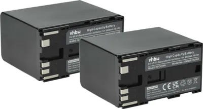 Produktbild von vhbw 2x Akku kompatibel mit Canon XF300, XF305, XF100, XF105 Videokamera Camcorder (6600 mAh, 7,4 V, Li-Ion)