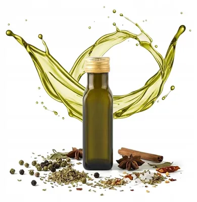 Immagine prodotto di Bimberek, bottiglia di vetro verde oliva da 100 ml, ideale per olio e aceto