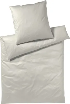 Produktbild von elegante Bettwäsche 6800 Solid Farbe weiss Größe 80x80 + 135x200cm  Reine Baumwolle