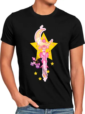 Produktbild von BaumwolleCloud Mighty Moon Star Herren T-Shirt anime manga cosplay crystal