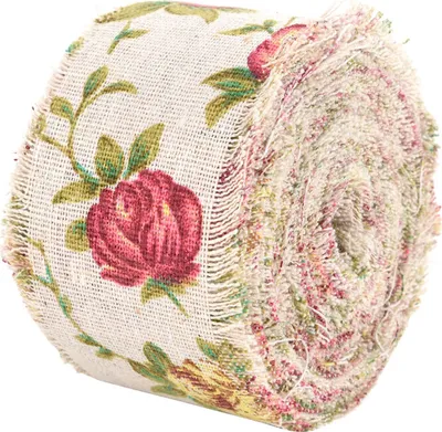Produktbild von Gedrucktes elegantes DIY 10m Sackleinenband, Jute natürlich für Kleidung Dekoration nach Hause