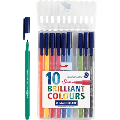 Produktbild von Staedtler triplus color 323, Mehrfarbig, Polypropylen (PP), Multi, 1 mm, 10 Stück(e)