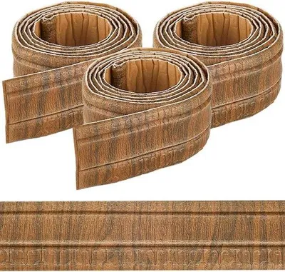 Produktbild von Braunes Holz 3D Plint Selbstklebend Flexibel Vintage Dekor