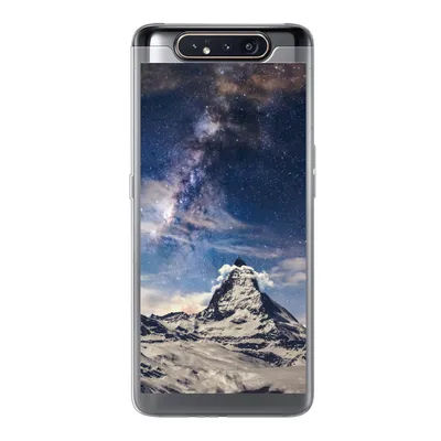 Produktbild von MuchoWow® Handyhülle Schutzhülle Hülle für Samsung Galaxy A80 Berge - Sterne - Universum - Jungen - Mädchen - Kinder Silikon Softcase Handy Hülle - Schutzdeckel