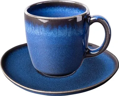 Produktbild von like. by Villeroy & Boch Lave bleu Kaffeetasse mit Untertasse 190 ml